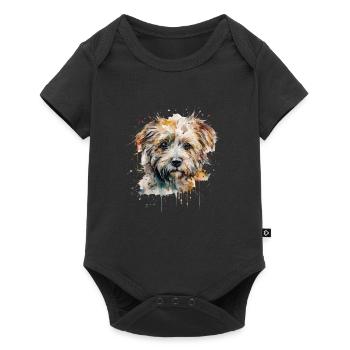 Bolonka Zwetna - Body à manches courtes Premium Bébé - noir - Devant