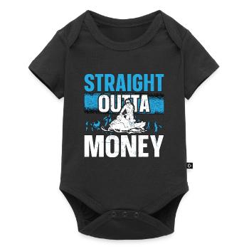 Snowmobile Racing Straight Outta Winter Sports - Baby Premium short-sleeve bodysuit - black - Front