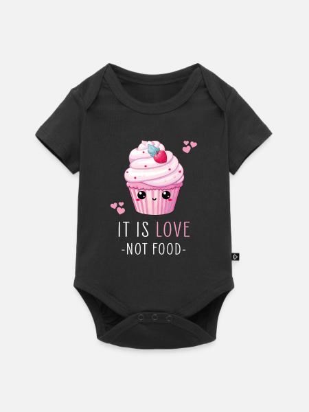 Cupcake Kawaii - Baby Premium Kurzarmbody - Schwarz