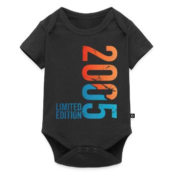 18th birthday boy girl 18 years old 2005 funny - Baby Premium short-sleeve bodysuit - black - Front
