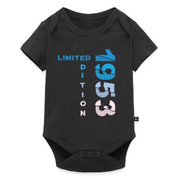 70e anniversaire homme femme 70 ans 1953 - Body à manches courtes Premium Bébé - noir - Devant