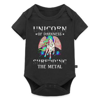 Goth Rock Satan Unicorn Festivals Death Metal - Body à manches courtes Premium Bébé - noir - Devant