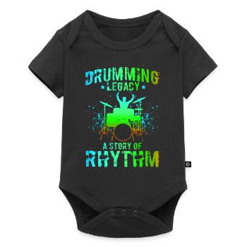 Rock 'n' Roll Music, Dancing, Concert, Festival - Baby Premium short-sleeve bodysuit - black - Front