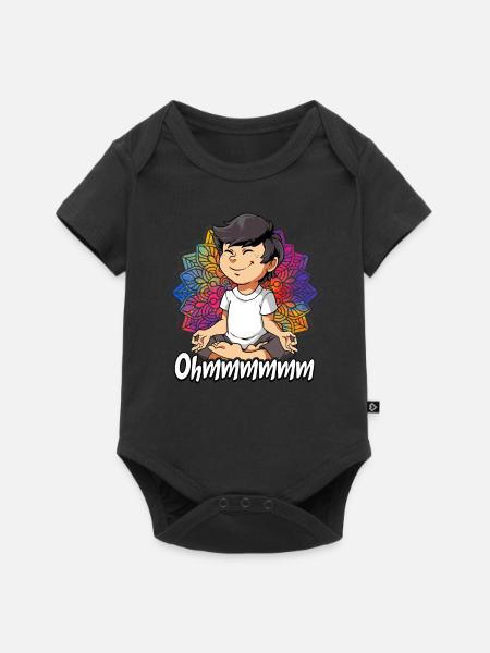 Yoga Ohmmm Namaste - Baby Premium Kurzarmbody - Schwarz