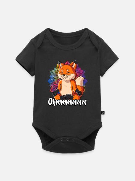 Yoga Ohmmm Namaste - Baby Premium Kurzarmbody - Schwarz