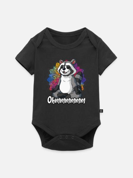 Yoga Ohmmm Namaste - Baby Premium Kurzarmbody - Schwarz