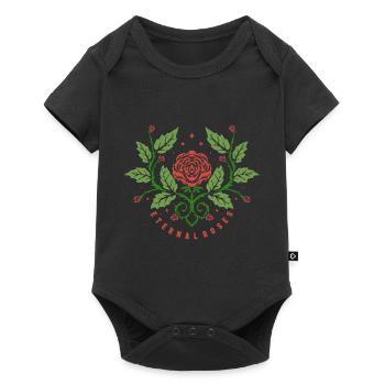 eternal roses - Baby Premium short-sleeve bodysuit - black - Front