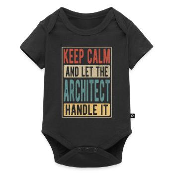 Cadeau rétro d’architecte - Body à manches courtes Premium Bébé - noir - Devant