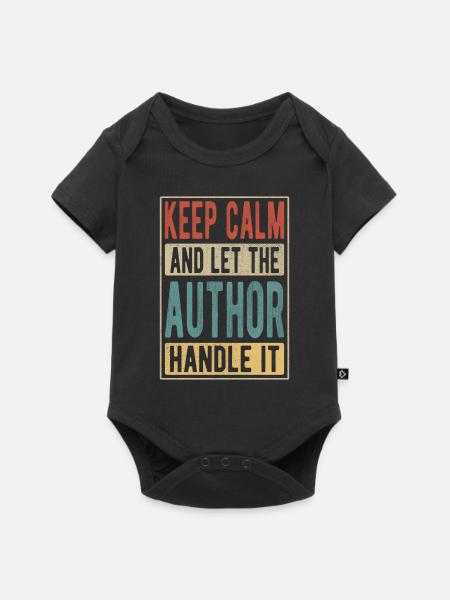 Autor Retro Geschenk - Baby Premium Kurzarmbody - Schwarz