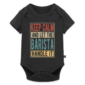 Barista Retro Gift - Baby Premium short-sleeve bodysuit - black - Front
