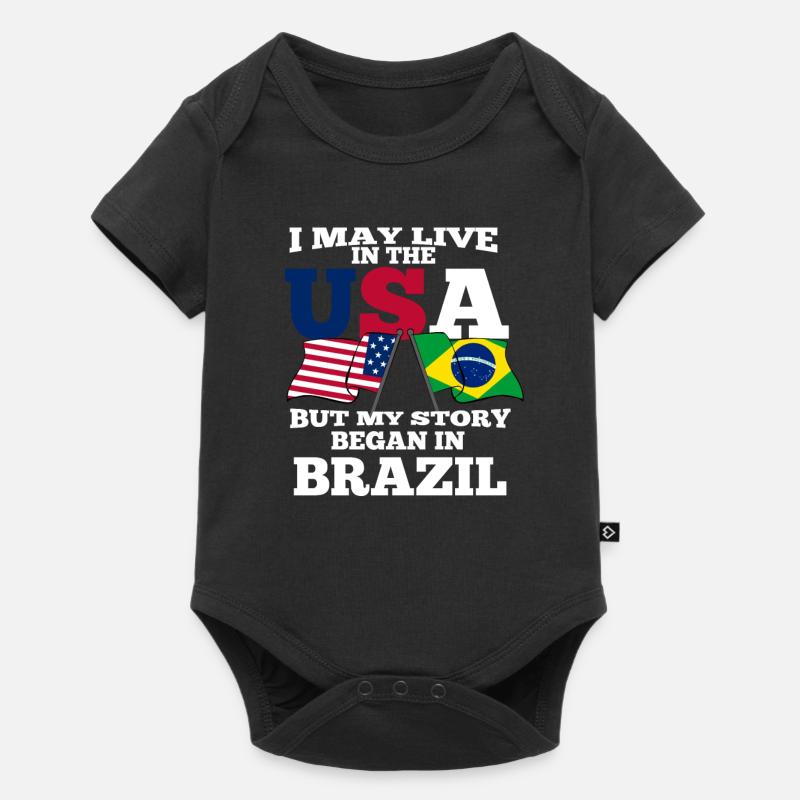Brésil - Body à manches courtes Premium Bébé - noir