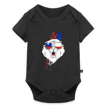 Chile - Baby Premium Kurzarmbody - Schwarz - Vorne