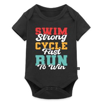 Triathlon - Body à manches courtes Premium Bébé - noir - Devant