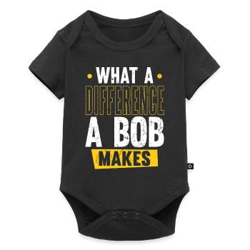 Robert Name Bob Quelle différence un Bob fait - Body à manches courtes Premium Bébé - noir - Devant
