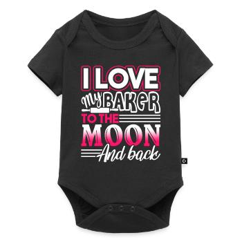 Baker I Love My Baker To The Moon And Back - Baby Premium short-sleeve bodysuit - black - Front