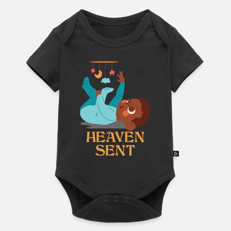 Mignon Heaven Envoyé - Body à manches courtes Premium Bébé - noir