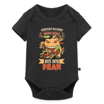 Horror Burgers Fast-Food Halloween Nourriture effrayante Monste - Body à manches courtes Premium Bébé - noir - Devant