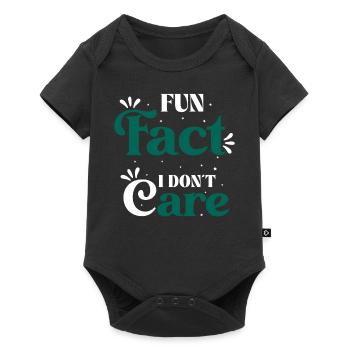 Fait amusant Je me fiche de dire provocateur - Body à manches courtes Premium Bébé - noir - Devant