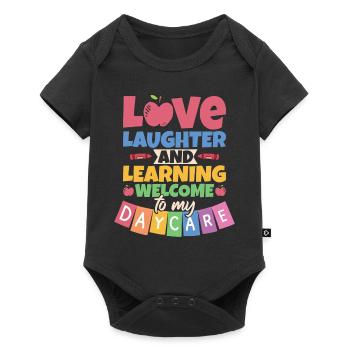 Welcome To My Daycare - Baby Premium short-sleeve bodysuit - black - Front