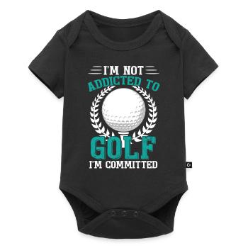 I'm Not Addicted To Golf - Baby Premium short-sleeve bodysuit - black - Front