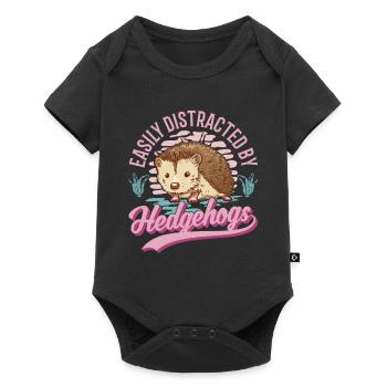 Hedgehog Lovers - Baby Premium short-sleeve bodysuit - black - Front