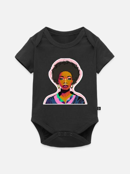 Black Lady - Baby Premium Kurzarmbody - Schwarz