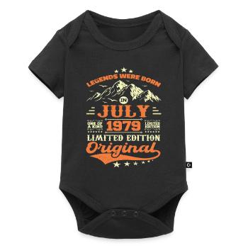 July 1979 vintage retro anniversary 1979 - Baby Premium short-sleeve bodysuit - black - Front