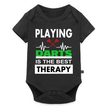 Darts Play Darts Player Dartboard Gift Idea - Baby Premium short-sleeve bodysuit - black - Front