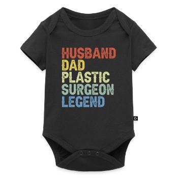 Husband, Father, Plastic Surgeon, Surgeon - Baby Premium short-sleeve bodysuit - black - Front