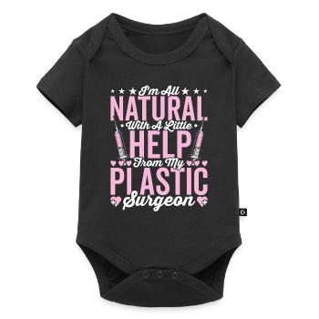 Help from my plastic surgeon - Baby Premium short-sleeve bodysuit - black - Front