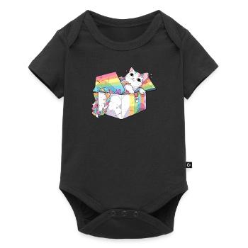 Pet Lover LGBT Lesbian Gay Cat Pride Rainbow Pun - Baby Premium short-sleeve bodysuit - black - Front
