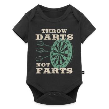 Club de sport de fléchettes, jeu de fléchettes, fléchettes de sport Pfeil - Body à manches courtes Premium Bébé - noir - Devant