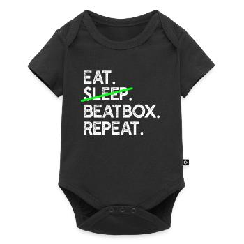Beatboxer - Eat Sleep Beatbox Repeat - Beatboxing - Baby Premium short-sleeve bodysuit - black - Front