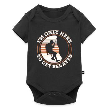 Je ne suis ici que pour assurer l’escalade alpine - Body à manches courtes Premium Bébé - noir - Devant
