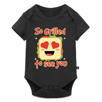 So Grilled To See You - Baby Premium Kurzarmbody - Schwarz - Vorne