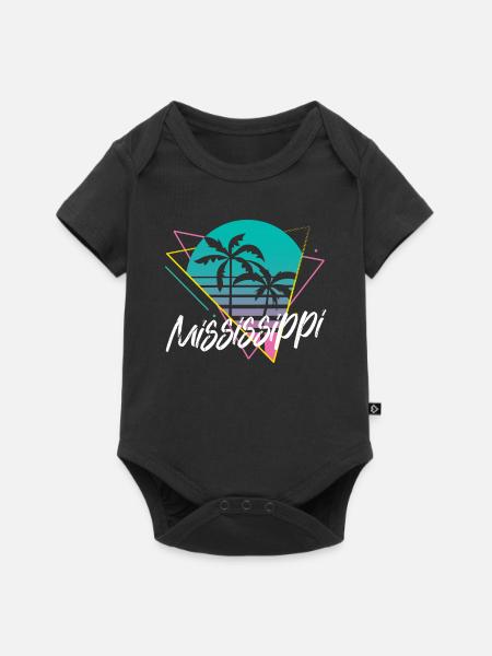 Mississippi - Baby Premium Kurzarmbody - Schwarz