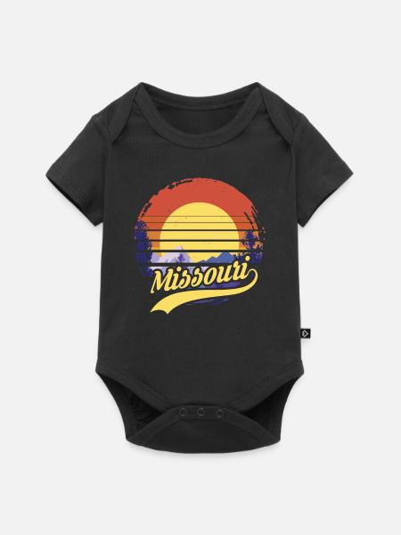 Missouri - Baby Premium Kurzarmbody - Schwarz