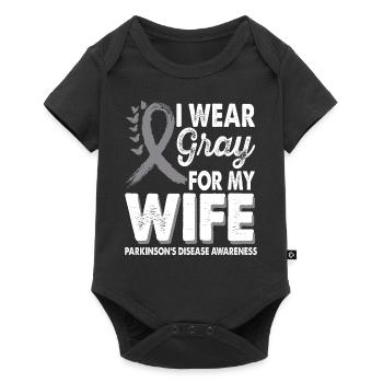 Wear gray for the month of enlightenment about - Baby Premium short-sleeve bodysuit - black - Front
