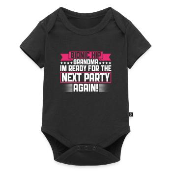Umgebautes Hüft-oma-design Für Eine Person Nach - Baby Premium short-sleeve bodysuit - black - Front