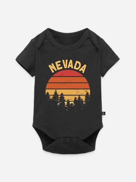 Nevada - Baby Premium Kurzarmbody - Schwarz