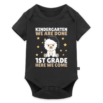 Kids Kindergarten graduate Alpaka 1st grade - Baby Premium Kurzarmbody - Schwarz - Vorne