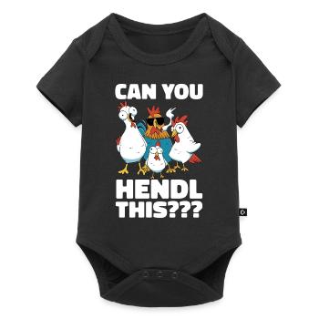 Chicken Chickens Farmer Farmer Farm Rooster - Baby Premium short-sleeve bodysuit - black - Front