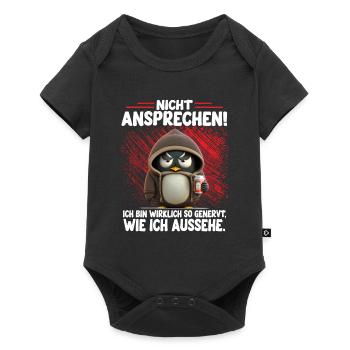 Pinguin Nicht Ansprechen Ich Bin Wirklich Genervt - Baby Premium Kurzarmbody - Schwarz - Vorne