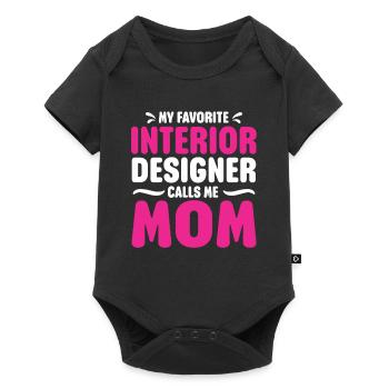Interior Designer Gift Interior Decoration Designer - Baby Premium short-sleeve bodysuit - black - Front