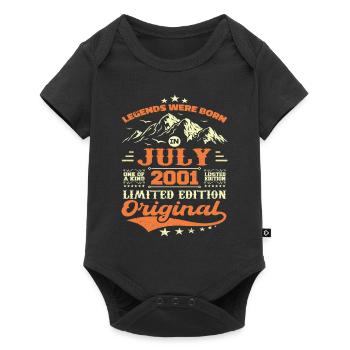 July 2001 vintage retro anniversary 2001 - Baby Premium short-sleeve bodysuit - black - Front