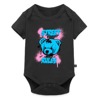 Street Rules - Baby Premium short-sleeve bodysuit - black - Front