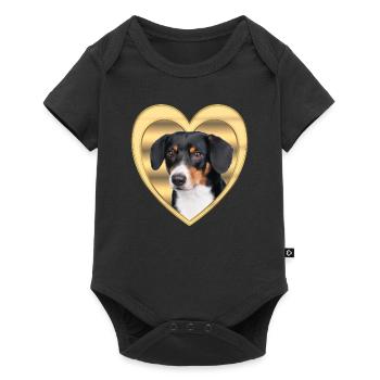 Entlebucher Mountain Dog - Dog Lovers Dogs Heart - Body à manches courtes Premium Bébé - noir - Devant