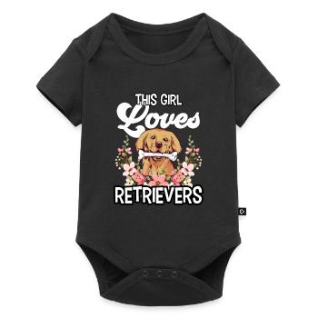 This Girl Loves Retriever Retrievers Dog - Baby Premium short-sleeve bodysuit - black - Front