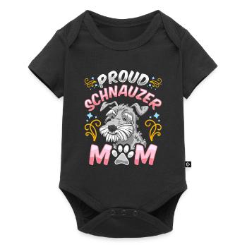 Proud Schnauzer Maman Chien Schnauzers Pet - Body à manches courtes Premium Bébé - noir - Devant
