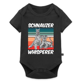 Schnauzer Whispering Dog Schnauzers Pet - Baby Premium short-sleeve bodysuit - black - Front